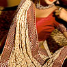 Natural Beige Color Saree on Faux Georgette