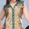 Fawn Color Churidaar Kameez