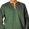 Short Kurta In Bottle Green for Men