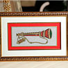 Gold Painted Flute Wall Hanging