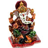 Hand-Painted Enameled Metal Ganapati