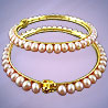 Peach Pearl Bangles